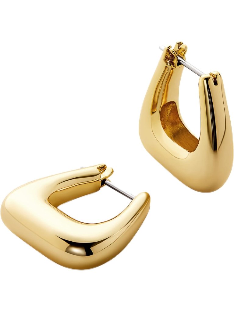 Women's Gold 14k Gold Plated Sphere Hoop Mini Huggie Hoops Earrings